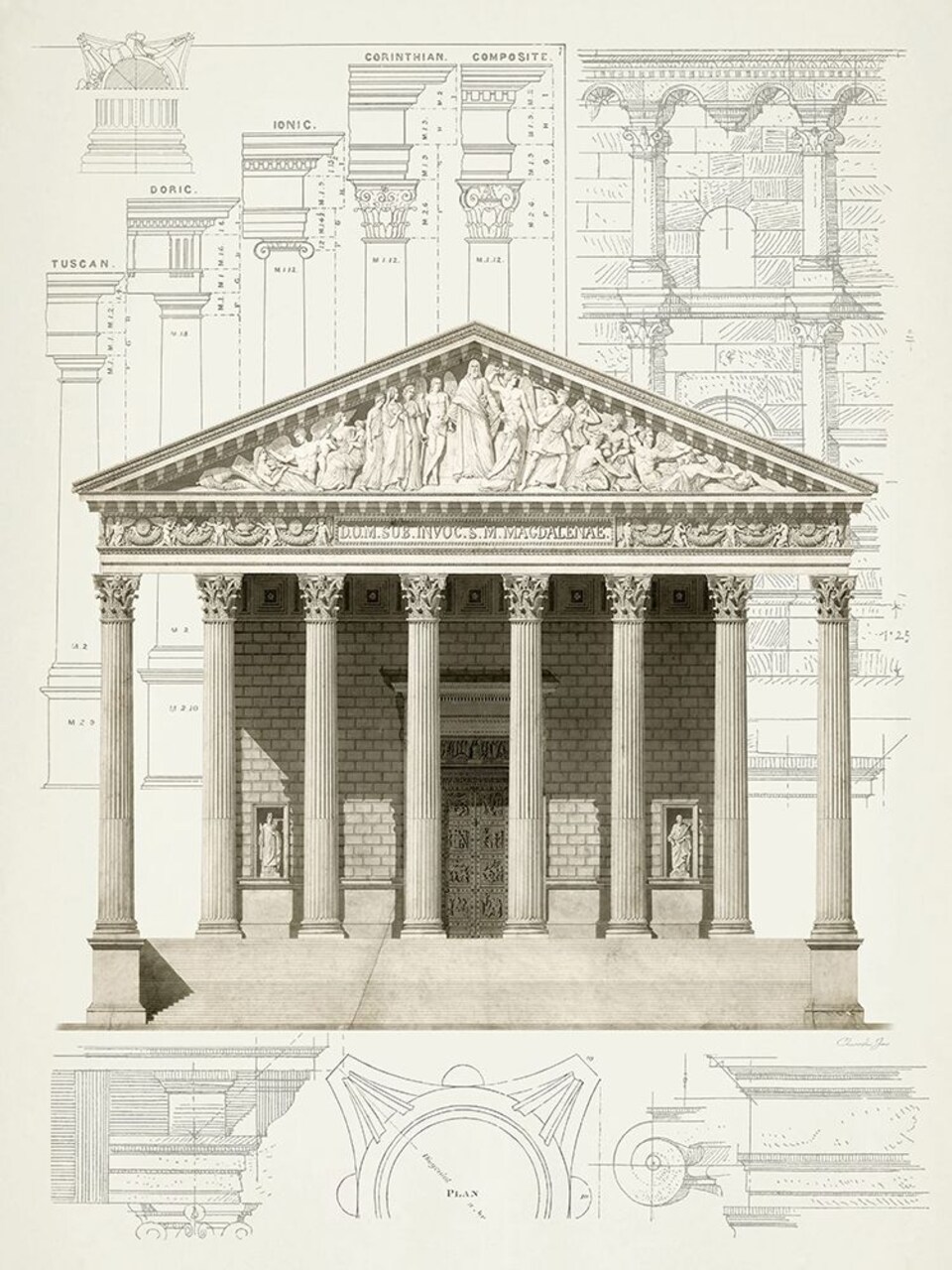 Classical Greek Columns Poster Print by Christopher James - Item # VARPDX502JAM1248